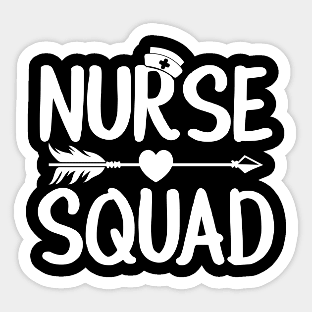 Nurse Squad Nursing Team Healthcare RN LPN CNA Nursing Sticker by Salimkaxdew